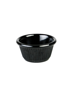 Ramekin Plain Melamine Black 60ml 2oz 12 Per Case