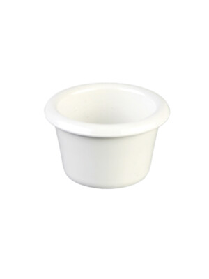 Ramekin Plain Melamine White 44ml 1.5oz 12 Per Case