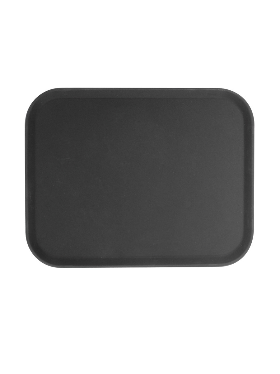 Fiberglass Tray Rectangular Black 35.6cm x 45.7cm 14 Inch x 18 Inch 1 Per Case