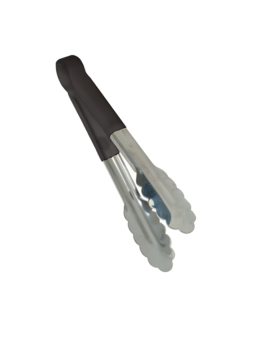 Food Tongs Black 25.4cm 10" 1 Per Case