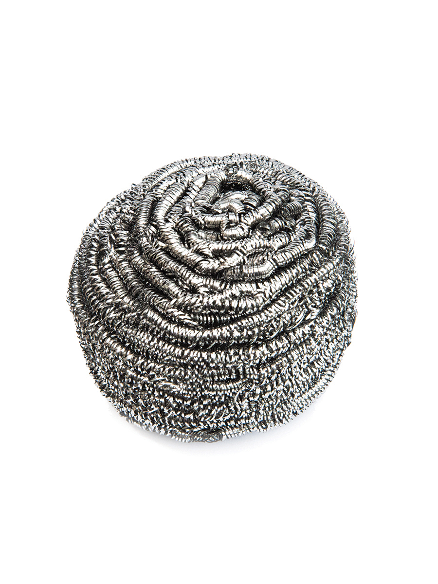 Wire Pot Scrub Stainless Steel 40G 10 Per Case