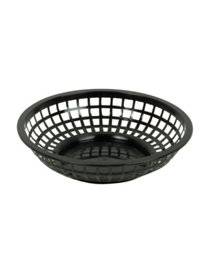 Round Basket Black 20.3cm 8' 12 Per Case