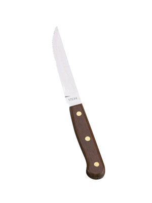 Wooden Handled Steak Knife 12 Per Case