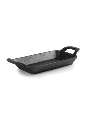 Cast Iron Mini Rectangular Grill 22,5x10x2,5cm 1 Per Case