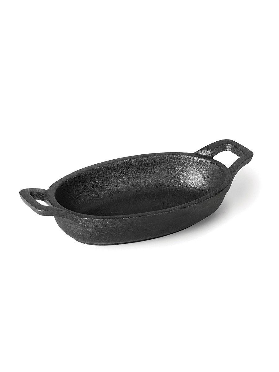 Cast Iron Oval Dish 15x10 cm 1 Per Case