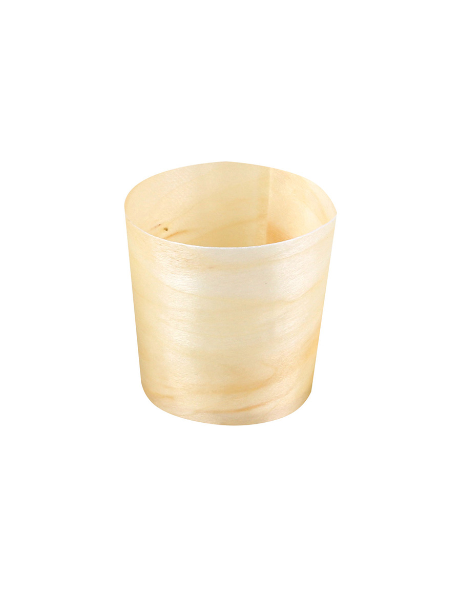 Wooden Cup 4.5x 4.5cm 50 Per Case
