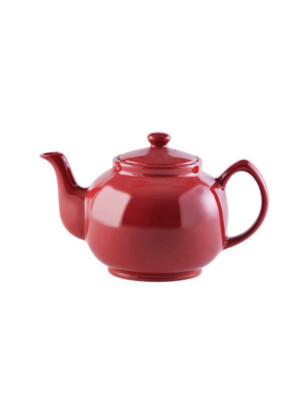 P&K Bright Red Teapot 39Fl oz 1 Per Case