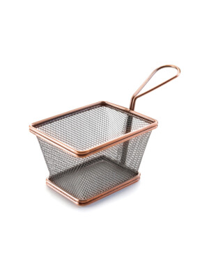Bronze Square Chip Basket 12x10x9 cm 1 Per Case