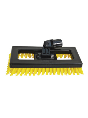 Swivel Deck Brush Black W/Yellow Bristles 1 Per Case