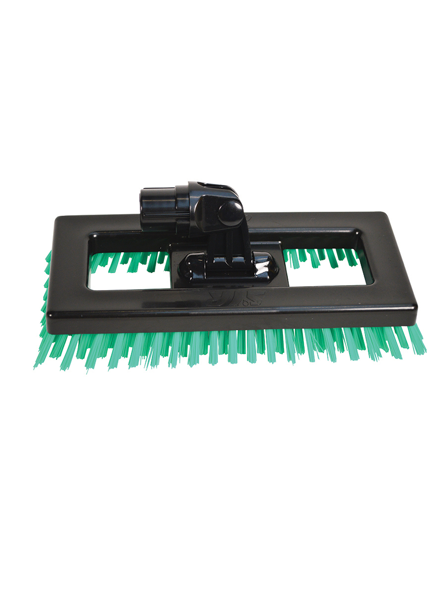Swivel Deck Brush Black W/Green Bristles 1 Per Case