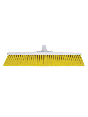 Soft Push Broom - 300mm (12") Yellow 1 Per Case
