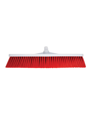 Soft Push Broom - 500mm (19.5") Red 1 Per Case