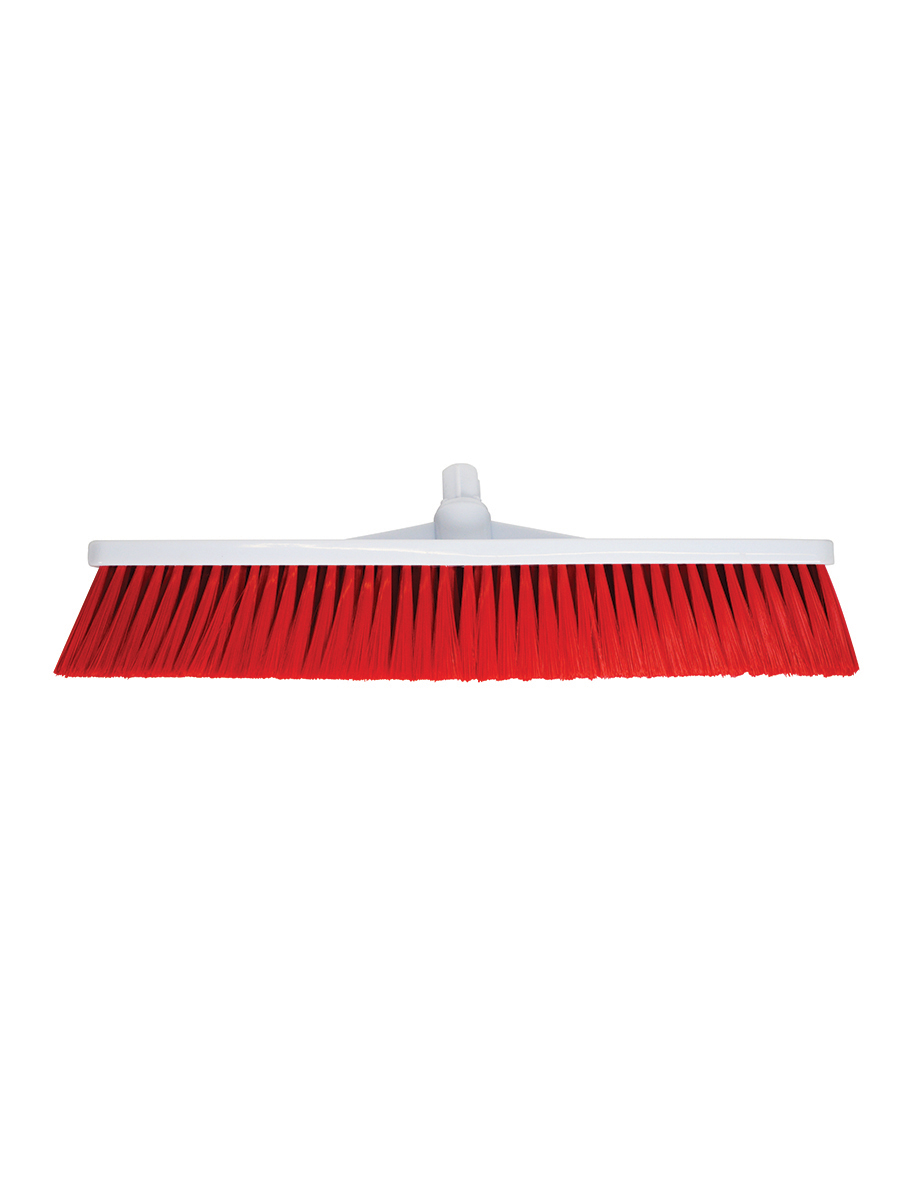 Soft Push Broom - 500mm (19.5") Red 1 Per Case