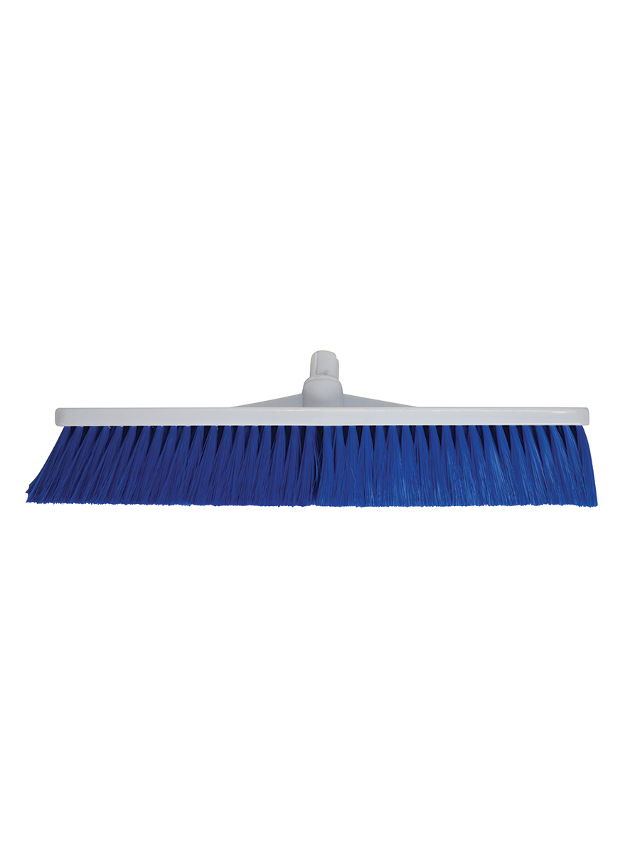 Hard Push Broom - 500mm (19.5") Blue 1 Per Case