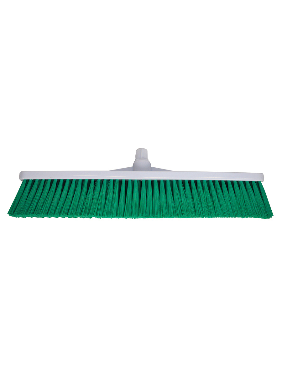 Hard Push Broom - 500mm (19.5") Green 1 Per Case