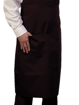 Bistro Waist Apron Polycotton Black 1 Per Case