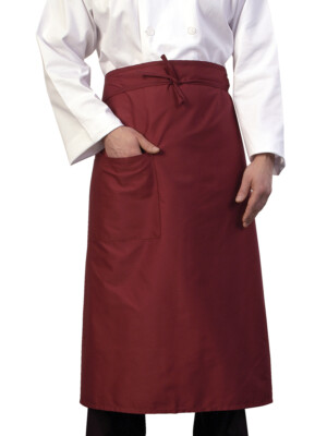 Bar Waist Apron claret With Pocket 36" 1 Per Case