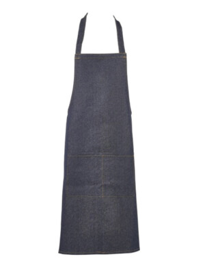 Bib Apron Denim Blue 1 Per Case