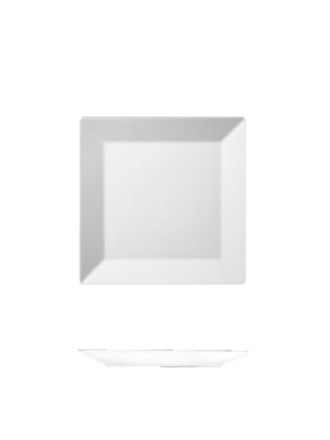 Principle White Square Plate 21cm 6 Per Case