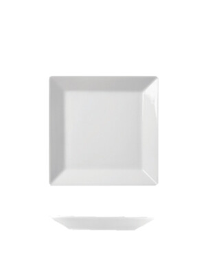 Principle White Square Plate 27cm 6 Per Case
