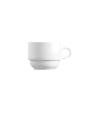 Principle White Stacking Cup 25cl 6 Per Case