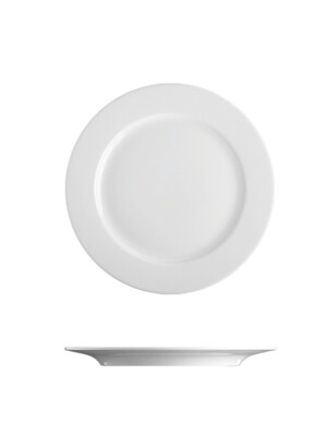 Principle White Flat Plate 17cm 6 Per Case