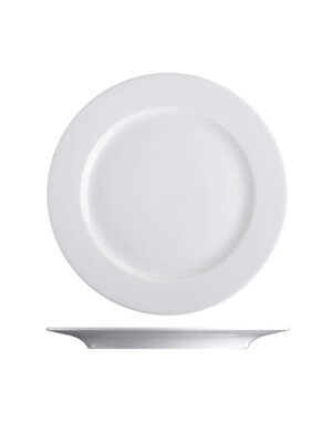 Principle White Flat Plate 31cm 3 Per Case