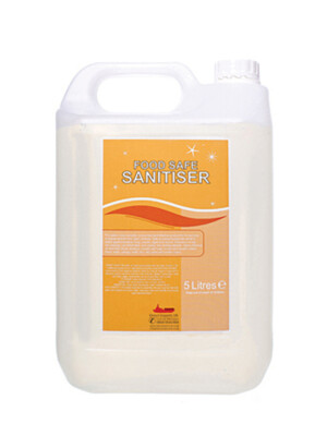 5 Litre Food Safe Spray & Wipe Sanitiser 2 Per Case