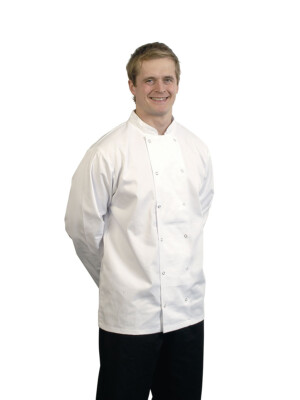 Danny Unisex Polycotton Full Sleeve White Jacket Extra Small 32-34" 1 Per Case