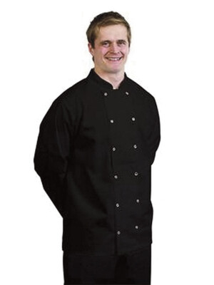 Danny Unisex Polycotton Full Sleeve Black Jacket Extra Small 32-34" 1 Per Case