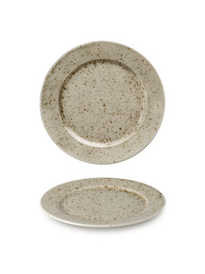 Life Style Natural - Rimmed Flat Plate 17cm 6 Per Case