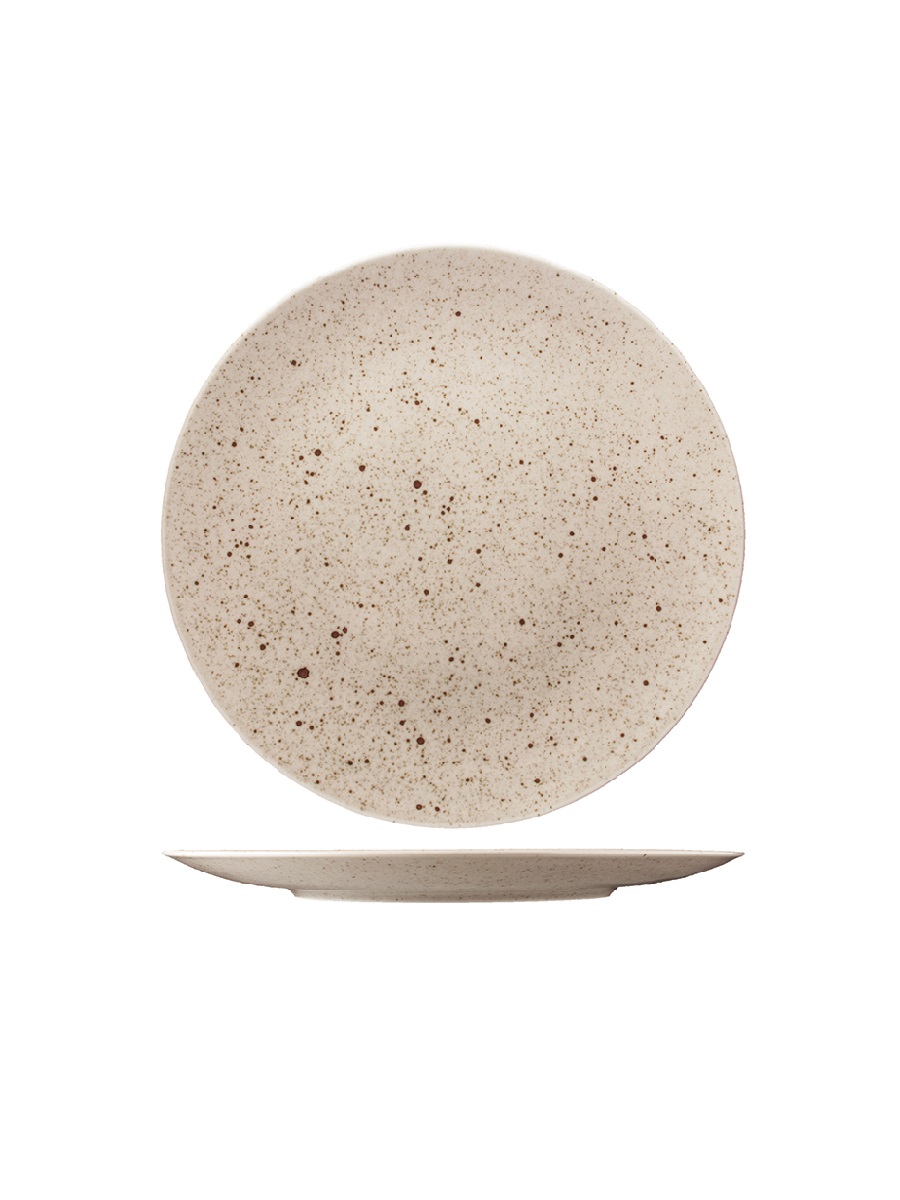 Lifestyle Natural - Coup Plate 24cm 6 Per Case