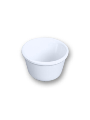 Ramekin Plain Melamine White 74ml 2oz 12 Per Case