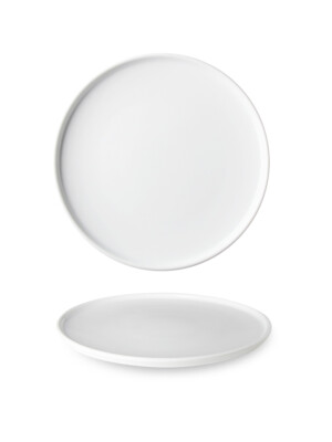 Optimo White Flat Plate 24cm 6 Per Case