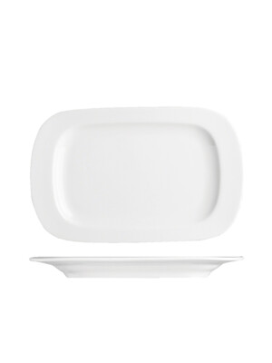 Principle White Rectangular Platter 28cm 3 Per Case