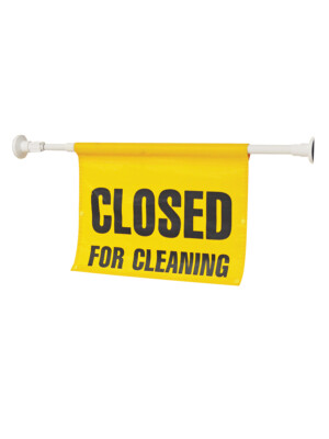 Telescopic closed For cleaning Sign( Suits Doorways 78cm To 135cm) 1 Per Case
