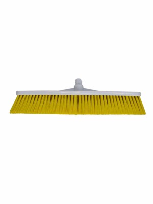 Hard Push Broom - 300mm (12") Yellow 1 Per Case