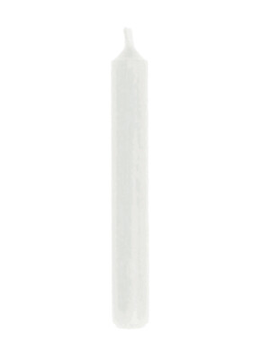 Tapour Dinner Candles 25.4cm 10in White 40 Per Case