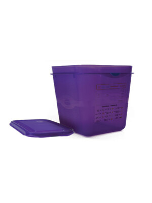 Allergenic Air-Tight Gastronorm Container And Lid Purple 1/6 2.6Ltr 176x162x150mm 1 Per Case