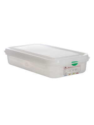 Air-Tight Gastronorm Container And Lid clear With Colour clip 1/3 2.5Ltr 325x176x65mm 1 Per Case