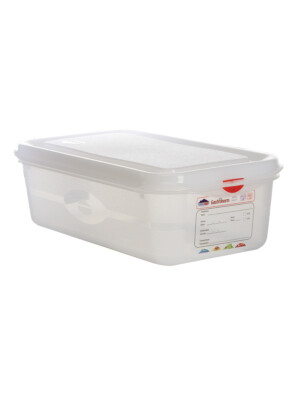 Air-Tight Gastronorm Container And Lid clear With Colour clip 1/3 4Ltr 325x176x100mm 1 Per Case