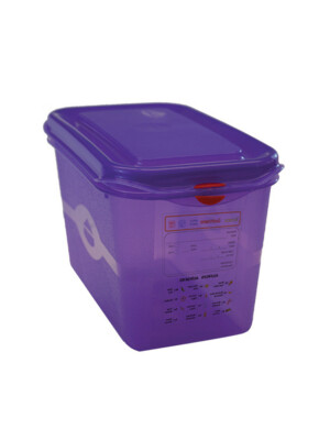 Allergenic Air-Tight Gastronorm Container And Lid Purple 1/3 6Ltr 325x176x150mm 1 Per Case