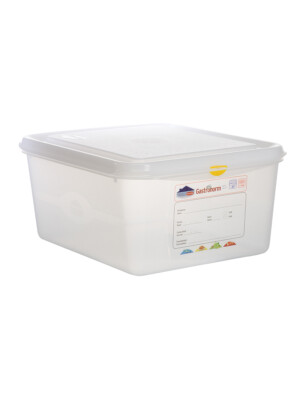 Air-Tight Gastronorm Container And Lid clear With Colour clip 1/2 10Ltr 325x265x150mm 1 Per Case