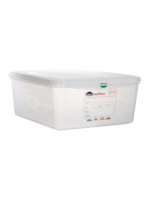 Air-Tight Gastronorm Container And Lid clear With Colour clip 2/3 13.5Ltr 354x325x150mm 1 Per Case