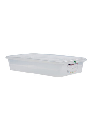 Air-Tight Gastronorm Container And Lid clear With Colour clip 1/1 13Ltr 530x325x100mm 1 Per Case