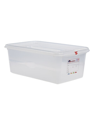 Air-Tight Gastronorm Container And Lid clear With Colour clip 1/1 28Ltr 530x325x200mm 1 Per Case