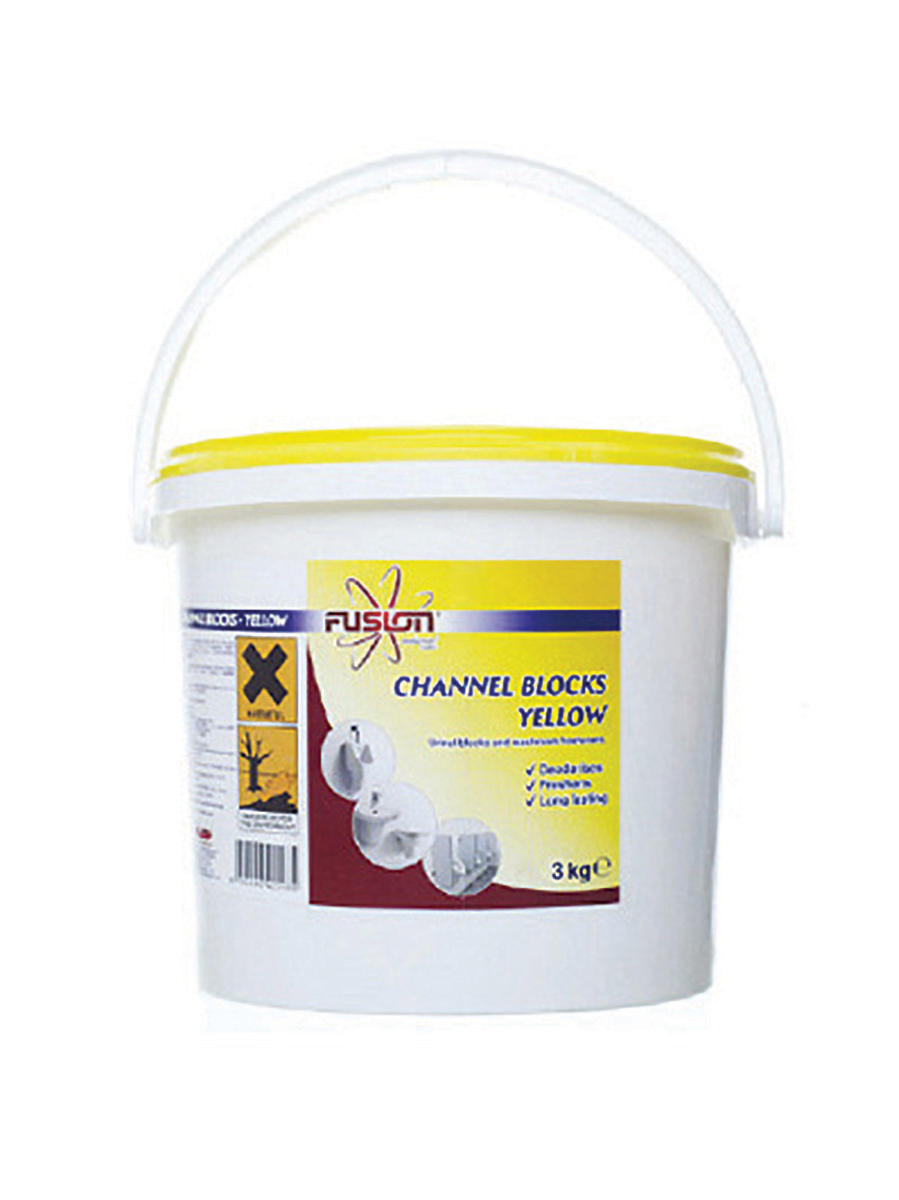 3Kg Tub Channel Blocks Yellow - Lemon 1 Per Case