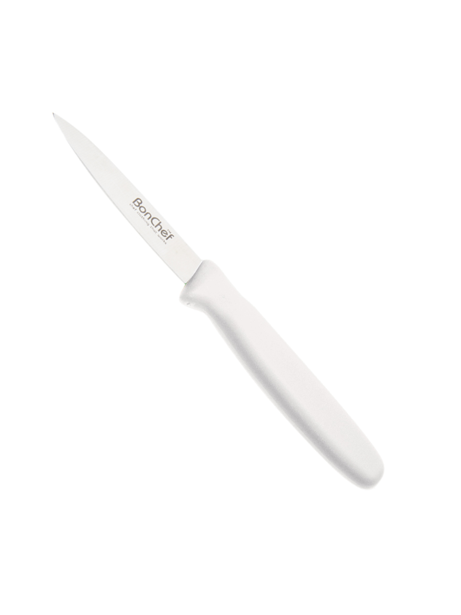 Serrated Veg Knife White 10.16cm 4" 1 Per Case