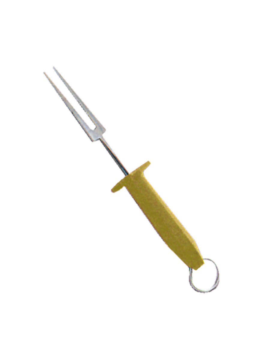 Carving Fork Yellow 15.24cm 6" 1 Per Case