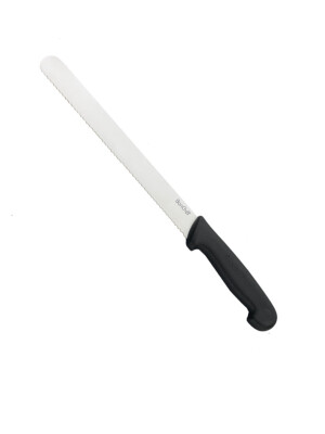Serrated Slicer Black 30cm 12" 1 Per Case